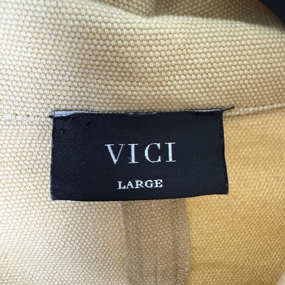 VICI Field Jacket • Size L • Vegan Leather Sleeves - Picture 2 of 10